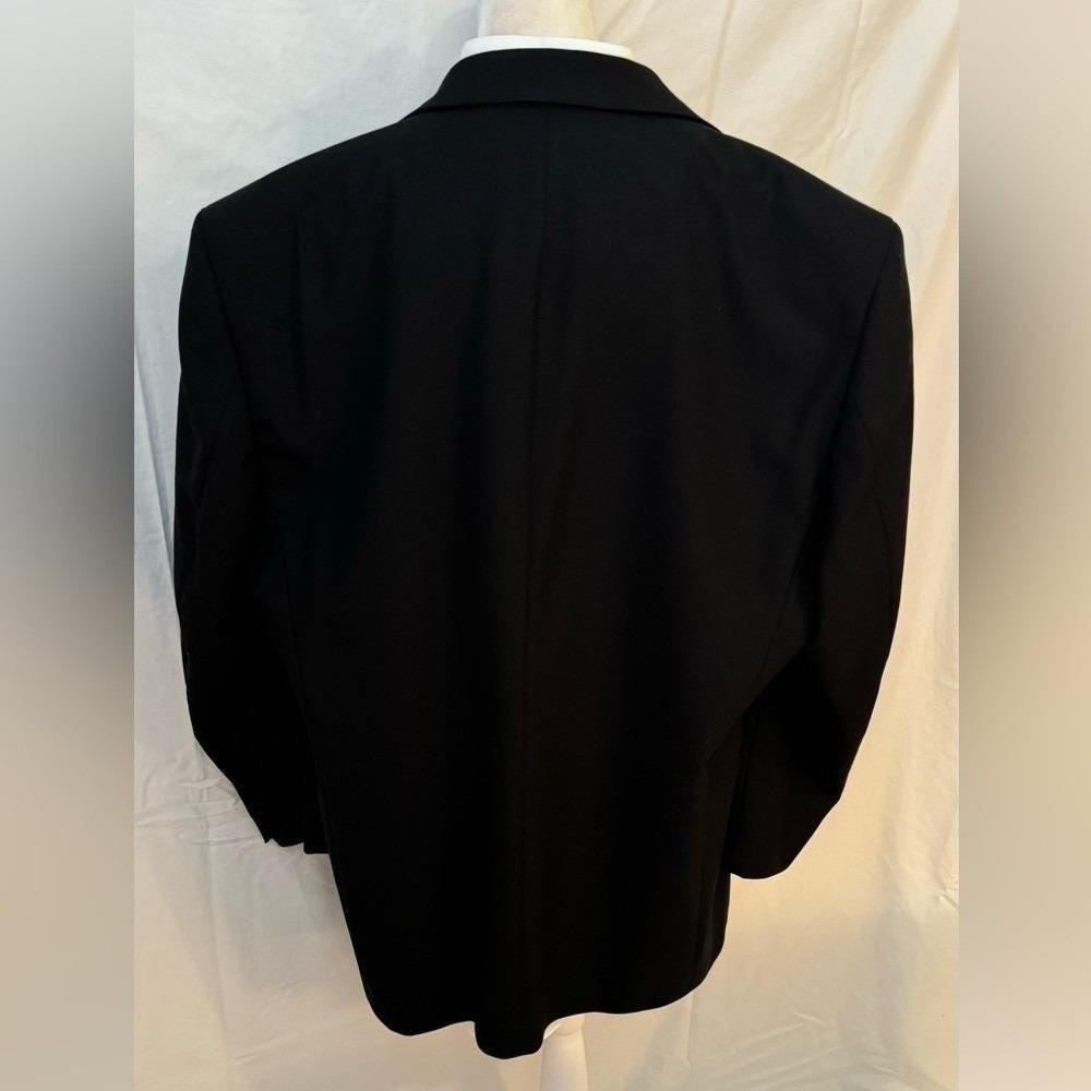 Three Piece Mens Tuxedo with Black Blazer and Trousers - Picture 6 of 17